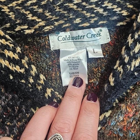 Coldwater Creek Multicolor Textured Blazer - Picture 5 of 5